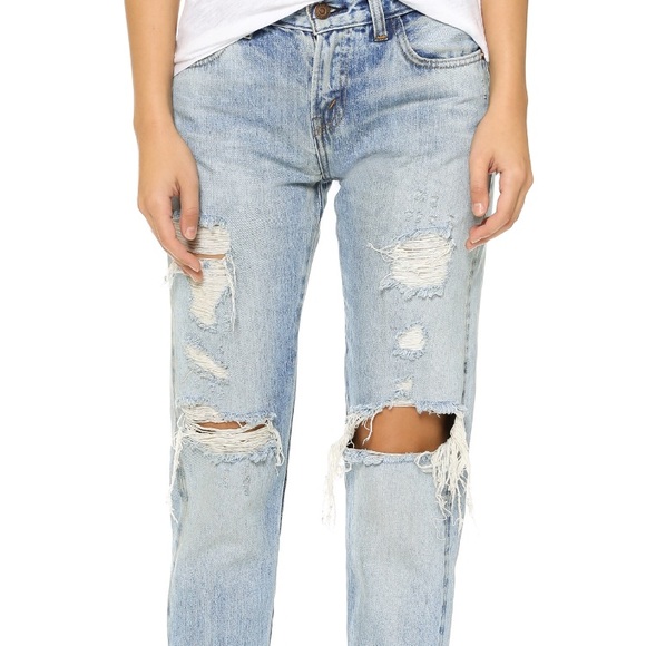 vintage distressed jeans